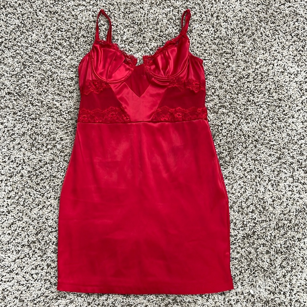Red MIDI Dress